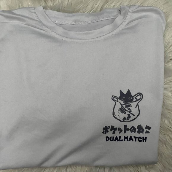 Rosesand Unisex Cat & Lettering Print Loose-Fit T-Shirt - Picture 3 of 3